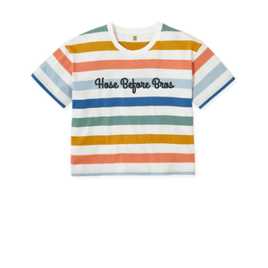 Multicolour Stripes Printed T-shirt Front