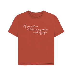 Rust Printed T-shirt Front