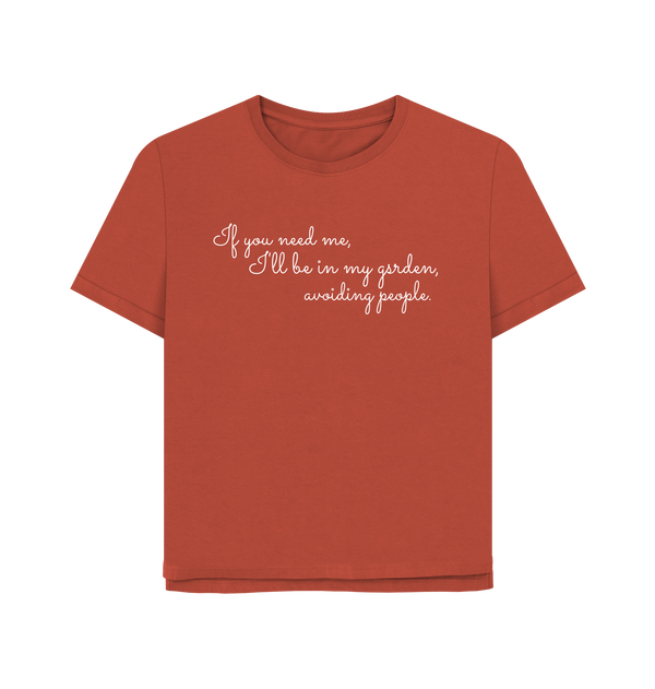 Rust Printed T-shirt Front