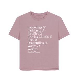 Mauve Printed T-shirt Front