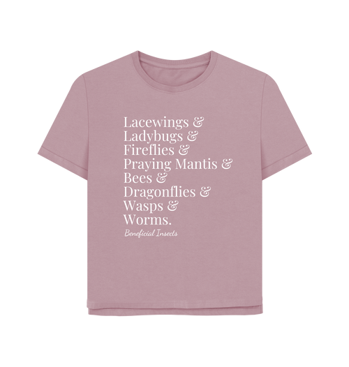 Mauve Printed T-shirt Front