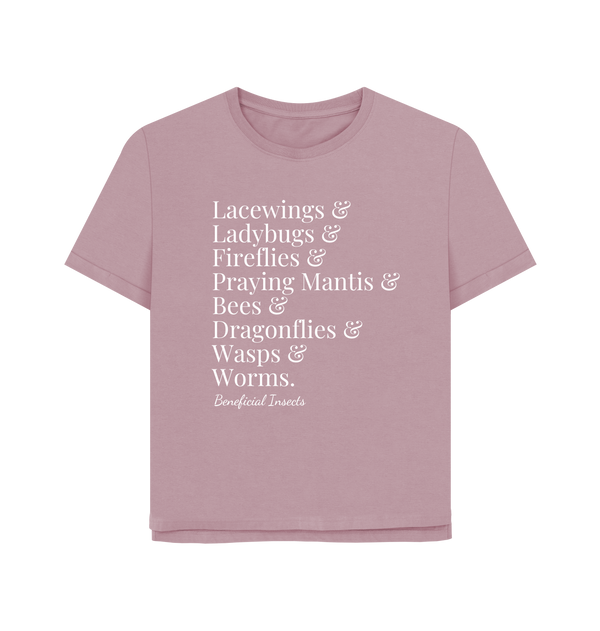 Mauve Printed T-shirt Front