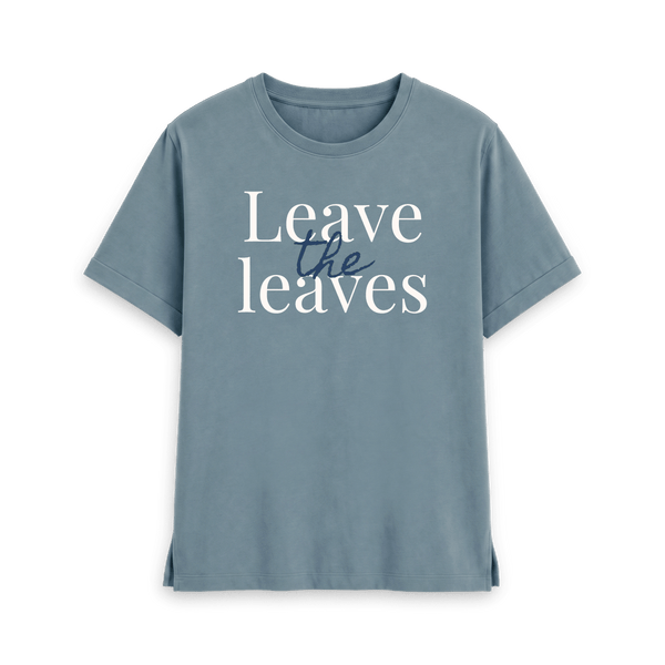Stone Blue Printed T-shirt Front