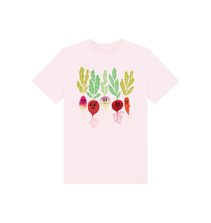 Pink Printed Kids T-Shirt Front