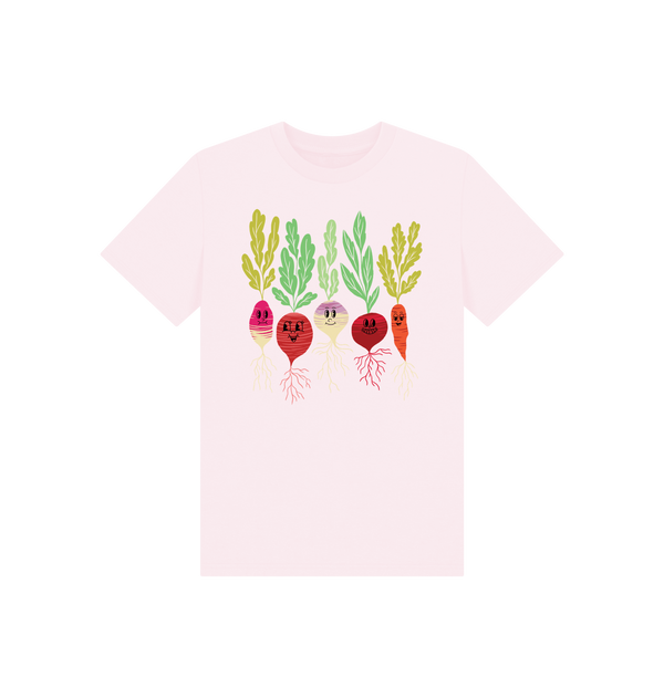 Pink Printed Kids T-Shirt Front