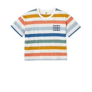 Multicolour Stripes Printed T-shirt Front