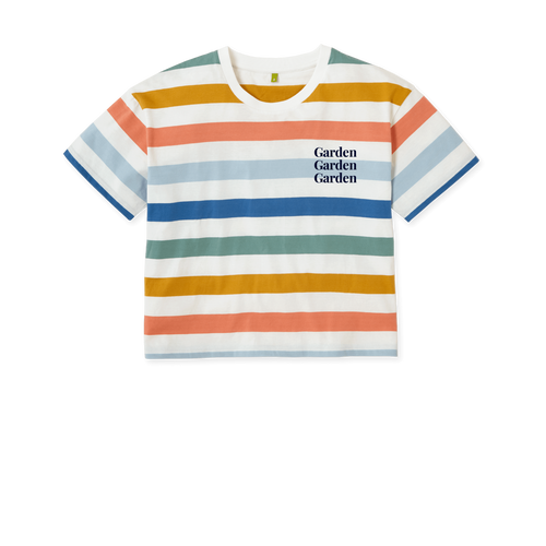 Multicolour Stripes Printed T-shirt Front