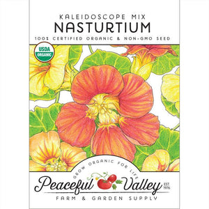 Kaleidoscope Mix Nasturtium Seeds (Organic)