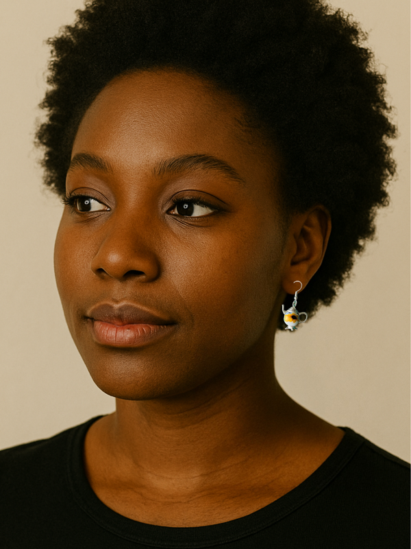 Garden Tea Party Teapot Earrings