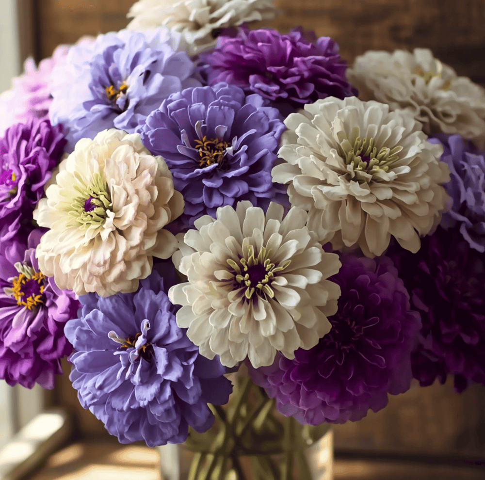 Blueberry Cheesecake Zinnia Seeds